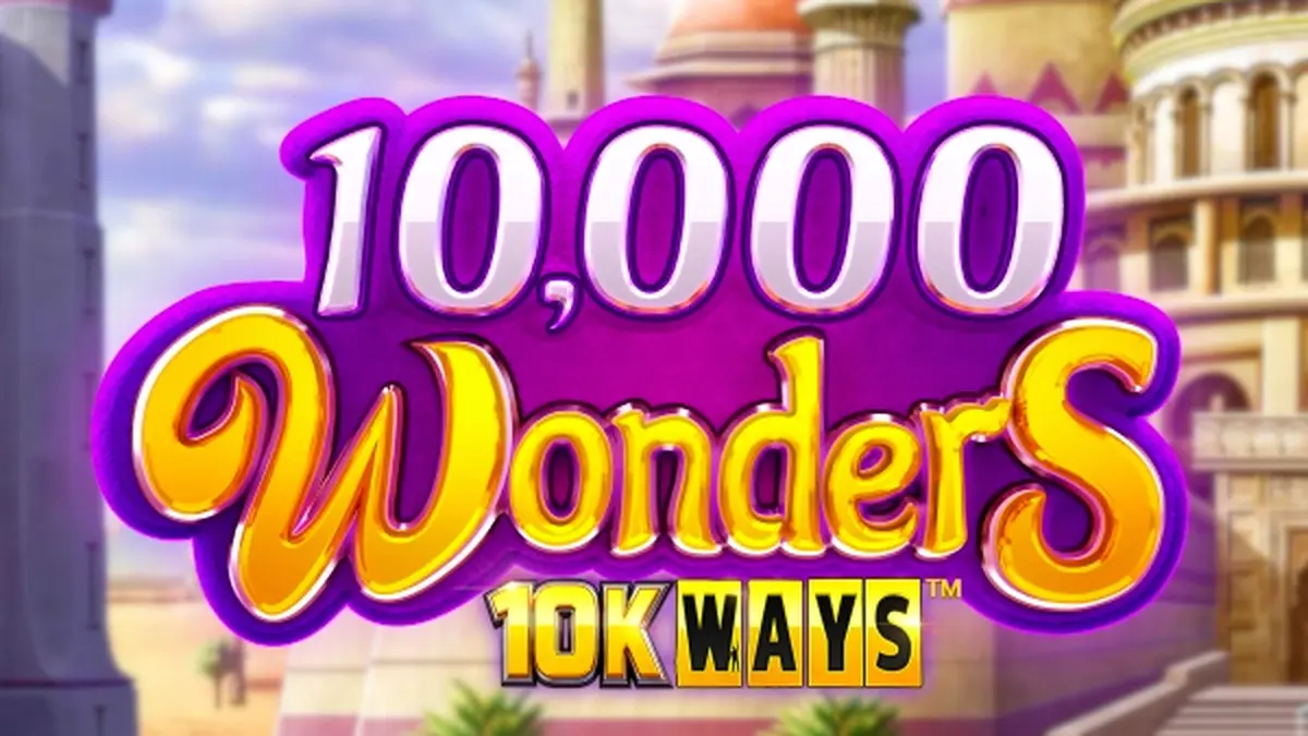 Tampilan visual slot 10,000 Wonders 10K Ways dengan tema Timur Tengah yang megah