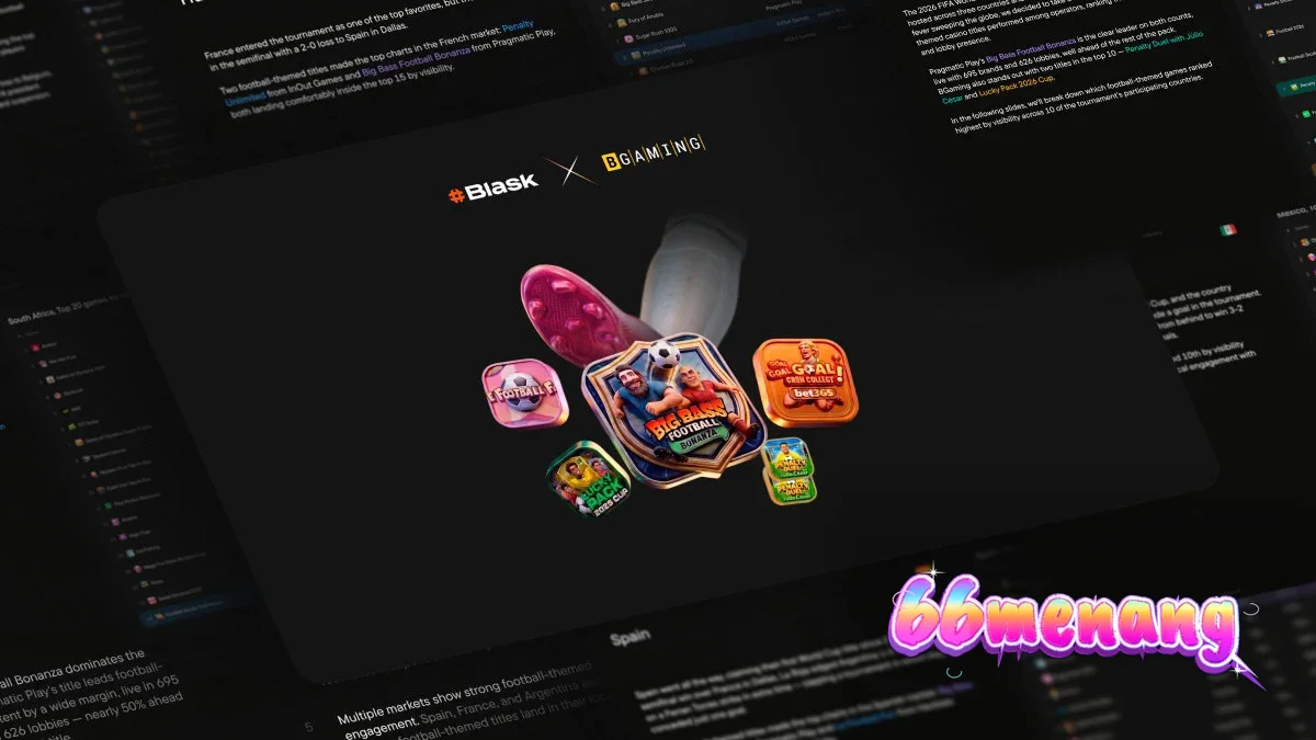 Tampilan antarmuka game slot bertema sepak bola yang modern dan dinamis.